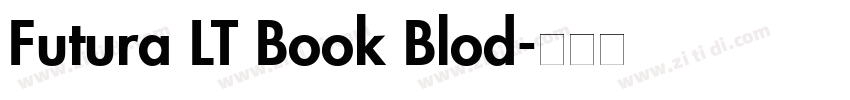 Futura LT Book Blod字体转换